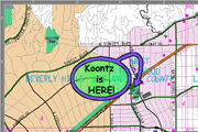 Koontz Map Close Up